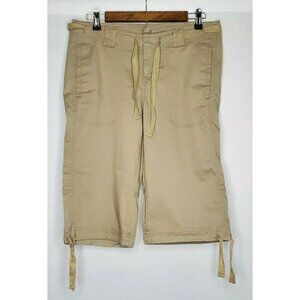 Women's NORTH FACE Noble Stretch Capri Pants UPF 50‎ Dune Beige NWT 6